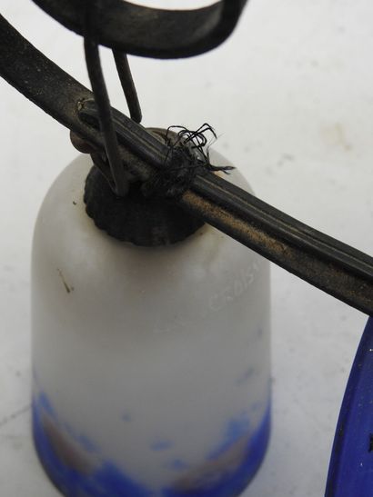GRANDE VERRERIE DE CROISMARE: Iron hanging...