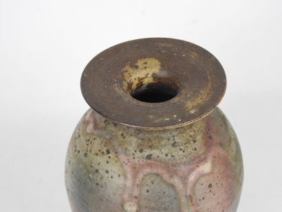 TROTRO (XXth): Baluster-shaped vase with...