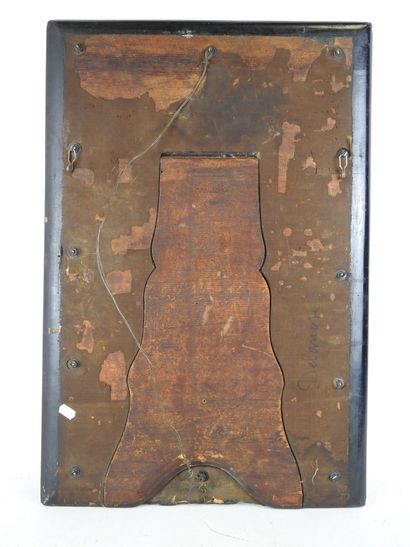 Rectangular dressing table mirror in ebony,...