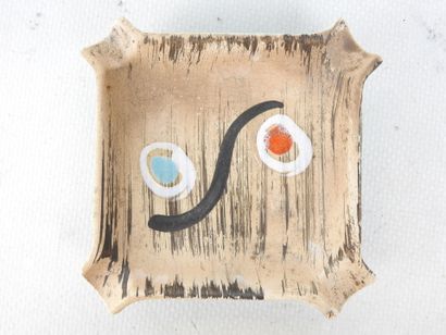 Earthenware OTARIE with lead slip. H. 13...
