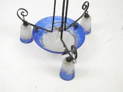 GRANDE VERRERIE DE CROISMARE: Iron hanging...