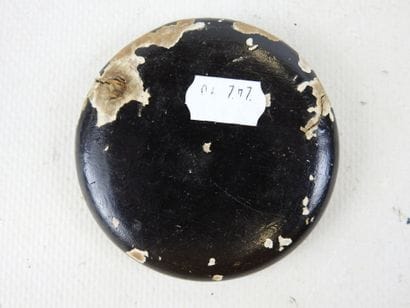 CHINA: Three brown lacquered wood compasses...