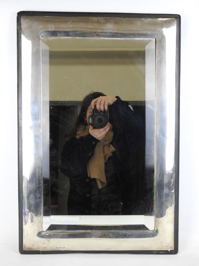 Rectangular dressing table mirror in ebony,...