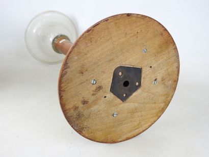 MAZDA, in the style of : Table lamp in walnut...