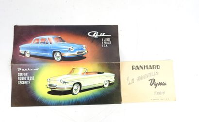 AUTOMOBILE BROCHURE: PANHARD. 22 x 27 cm...