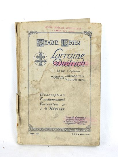 LORRAINE DIETRICH: Chassis Léger - Maintenance...