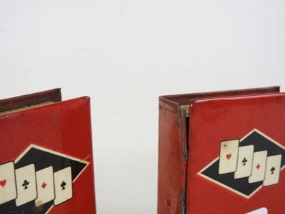 BYRRH: Two advertising card game holders...