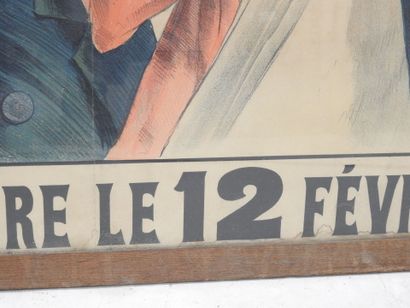L'ILLUSTRE NATIONAL: Color advertising poster....