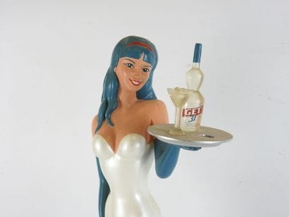 GET 31: Advertising pin-up in polychrome...
