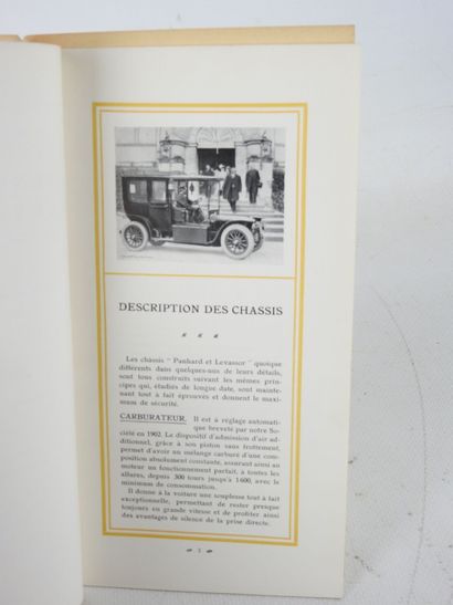AUTOMOBILE CATALOG: PANHARD & LEVASSOR. Paris....