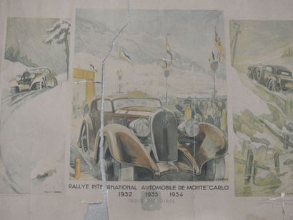 POSTER: Monte Carlo International Rally 1932,...