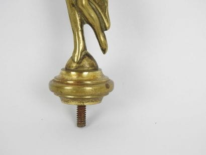 AUTOMOBILE MASCOTTE in bronze decorated with...
