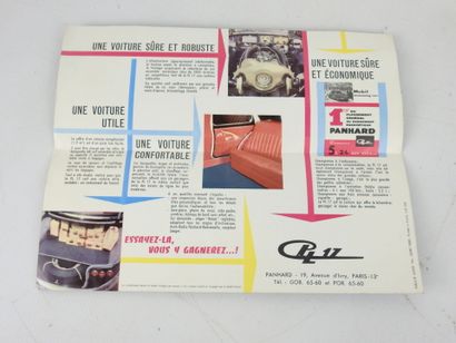 AUTOMOBILE BROCHURE: PANHARD. 22 x 27 cm...