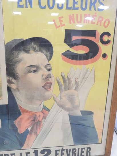L'ILLUSTRE NATIONAL: Color advertising poster....
