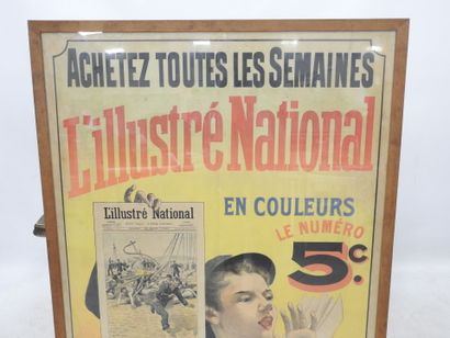 L'ILLUSTRE NATIONAL: Color advertising poster....