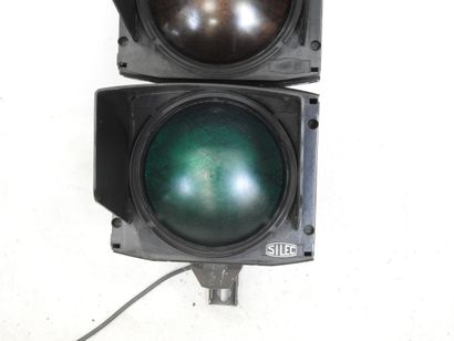 SILEC: French tricolor traffic light. 1970s....