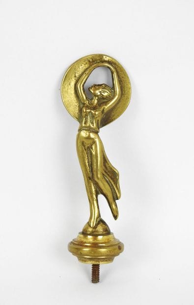 AUTOMOBILE MASCOTTE in bronze decorated with...
