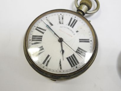 AUTOMOBILE REGULATOR in silver-plated metal,...