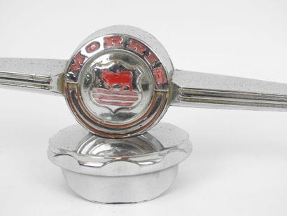 MORRIS: Chrome-plated metal automobile mascot...
