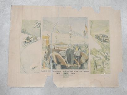 POSTER: Monte Carlo International Rally 1932,...