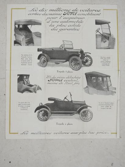 AUTOMOTIVE DEPLIANT: FORD - Open cars. Wear...