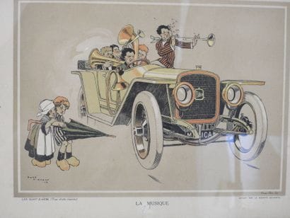 René VINCENT (1879-1936), after : Les Quat's-Z-Arts-...