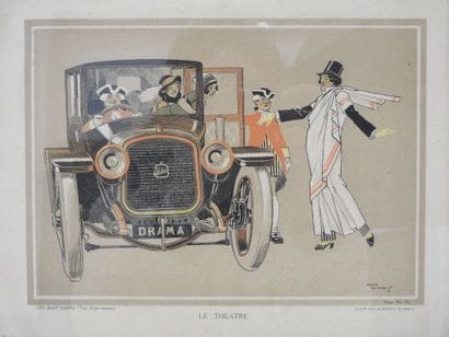 René VINCENT (1879-1936), after : Les Quat's-Z-Arts-...