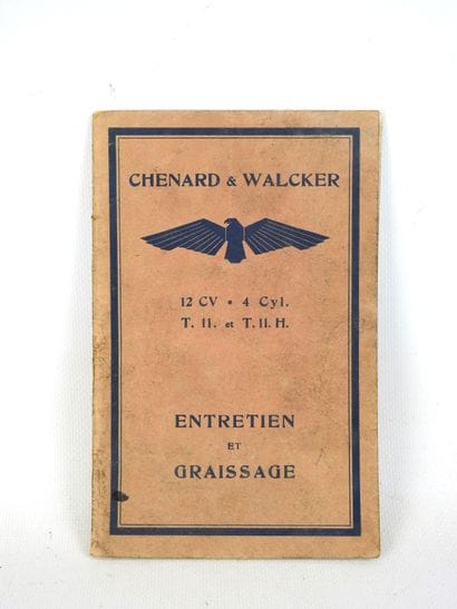 CATALOGUE AUTOMOBILE - Maintenance and lubrication:...