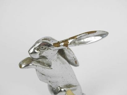 AUTOMOBILE MASCOTTE in chromed bronze decorated...
