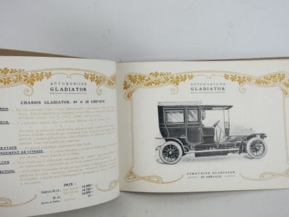 AUTOMOTIVE CATALOGUE: Gladiator. 1907. Imp....