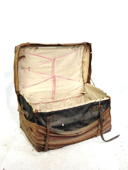 Rectangular wicker, tarpaulin/canvas and...
