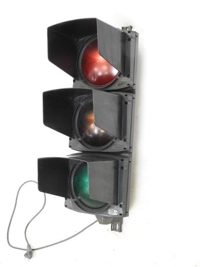 SILEC: French tricolor traffic light. 1970s....