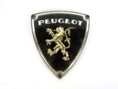 AUTOMOBILE SIGN - PEUGEOT triangular shape...