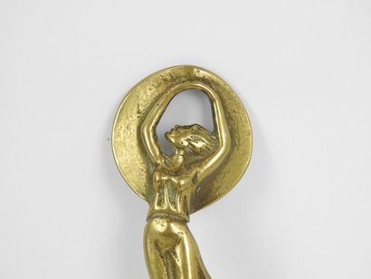 AUTOMOBILE MASCOTTE in bronze decorated with...