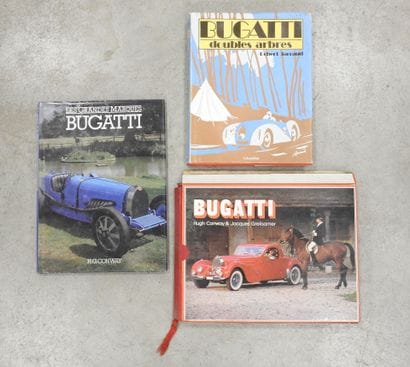 THREE BOOKS on the BUGATTI automobile marque:...