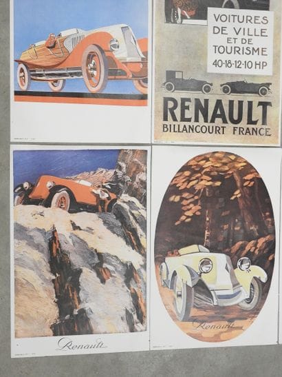 RENAULT: Six posters after old lithographs....
