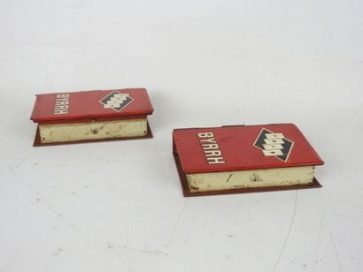 BYRRH: Two advertising card game holders...