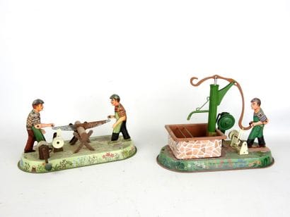 JW (Germany) - WILESCO: Craftsman with fountain....