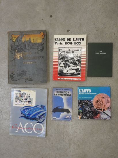 SIX BOOKS on the automobile: - Le mécanicien...