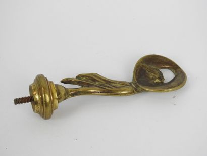 AUTOMOBILE MASCOTTE in bronze decorated with...