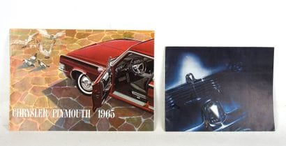 TWO advertising PINS- Chrysler and Hudson....
