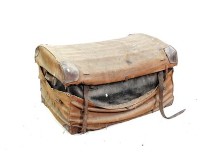 Rectangular wicker, tarpaulin/canvas and...