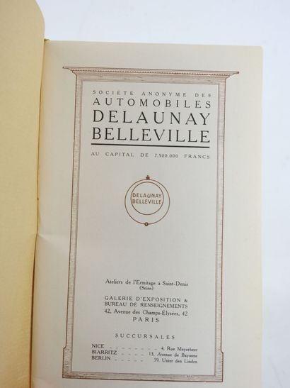 AUTOMOBILE BROCHURE: Société anonyme des...