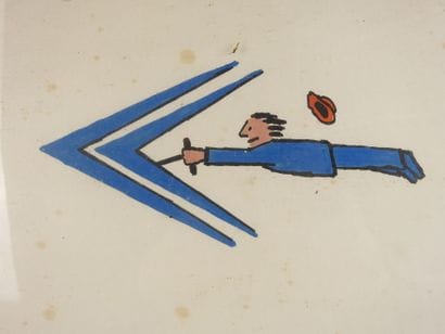 SAVIGNAC (XXth): Citröen advertising lithograph....