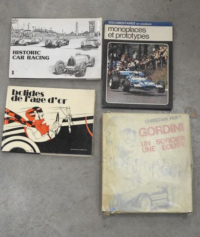 FOUR BOOKS on motor racing, including : -...