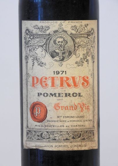 1 bottle
Château Petrus - Pomerol - 1971
Minor...