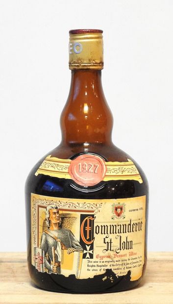 1 bottle 
CYPRUS DESERT WINE 1927 Commanderie...