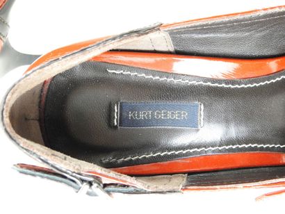 Kurt GEIGER
Paire d'escarpins vernis noir...