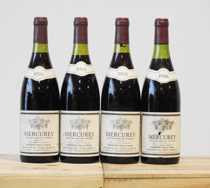 4 bouteilles
3 Domaine du Clos Moreau - Mercurey...