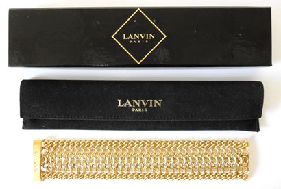 LANVIN - Paris
Gold-plated flexible mesh...